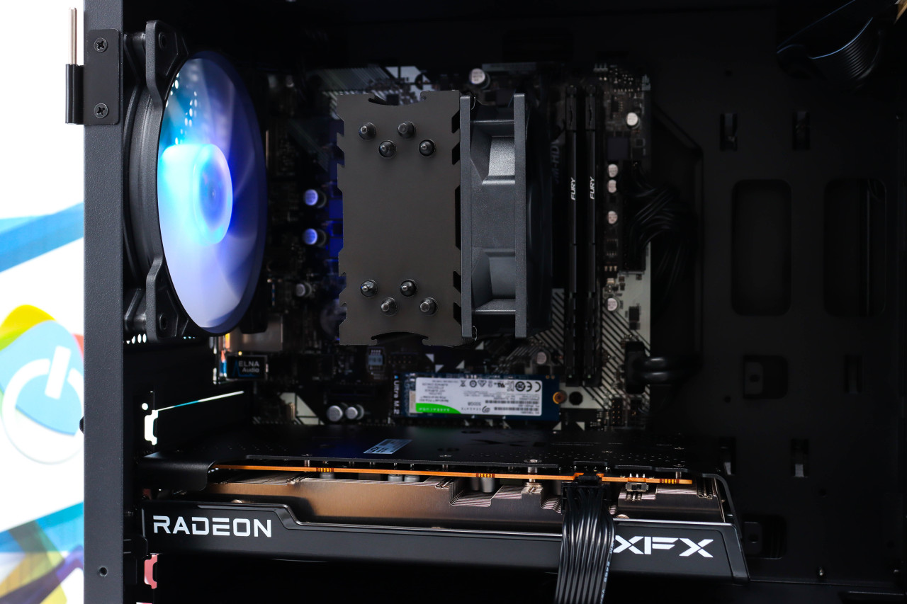 Gaming PC Cougar Purity-16; R7 5700X; RX 7600; 500GB; 16GB DOPER