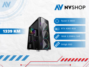 GAMING PC RYZEN 5 5600/A520M/16GB/500GBSSD/RTX 4060