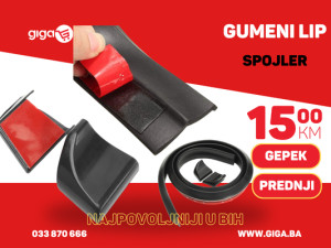 GIGA.BA UNIVERZALNI GUMENI LIP SPOJLER PREDNJI I GEPEKA TUNING