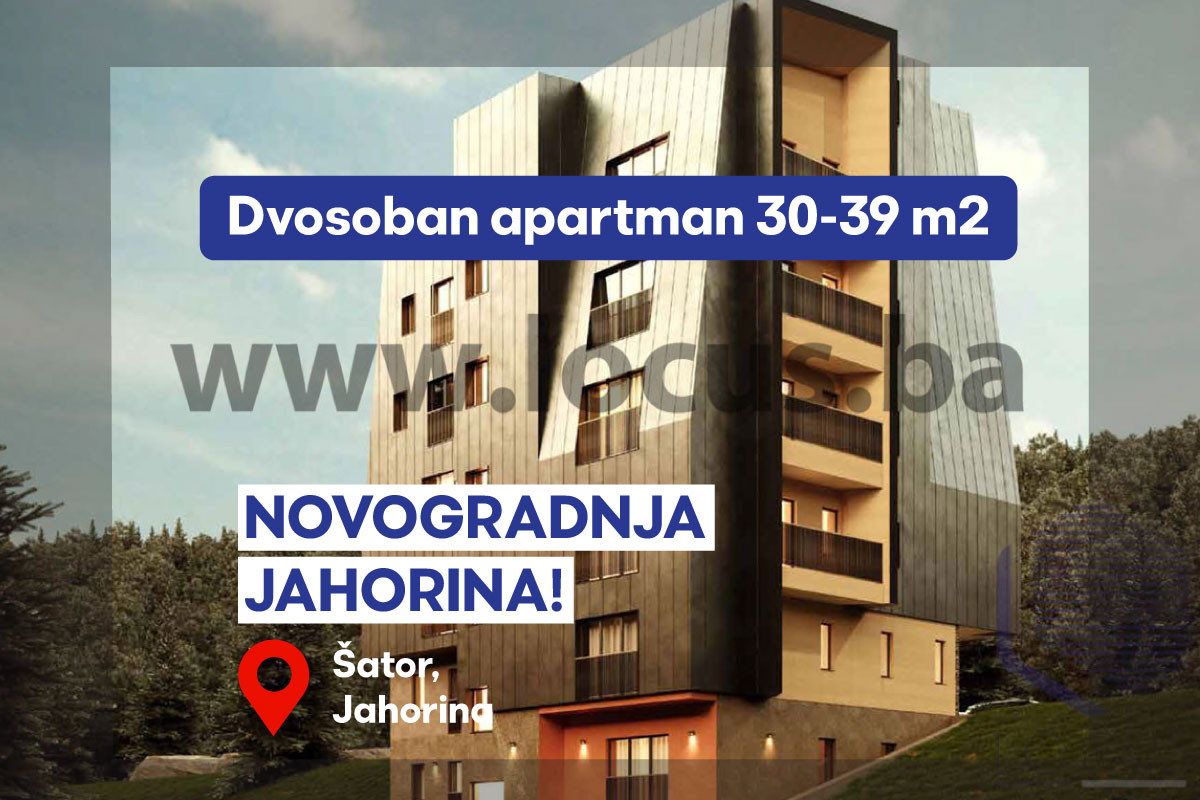 NOVOGRADNJA JAHORINA!Dvosoban apartman 30-39 m2