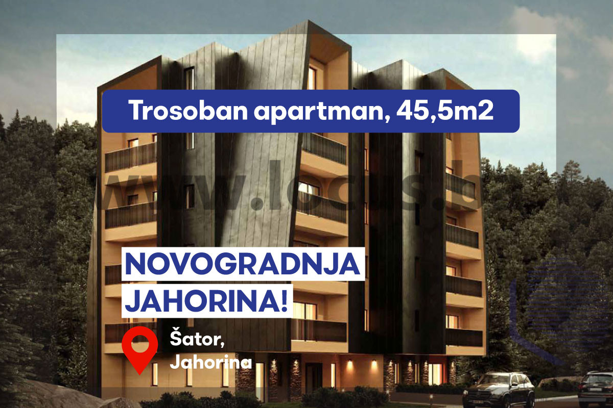 NOVOGRADNJA JAHORINA!Trosoban apartman 45,5 m2