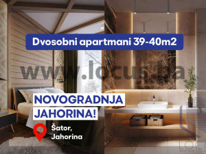 NOVOGRADNJA JAHORINA! Dvosobni apartmani 39-40m2