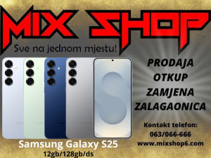 Samsung Galaxy S25 5G 128GB *Novo*Garancija*Zamjena* 12GB ds