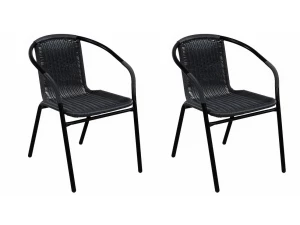 VRTNA STOLICA CRNA RATAN 066/222-099