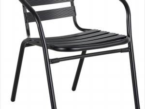 STOLICA VRTNA METALNA CRNA AMS MODERNA 066/222-099