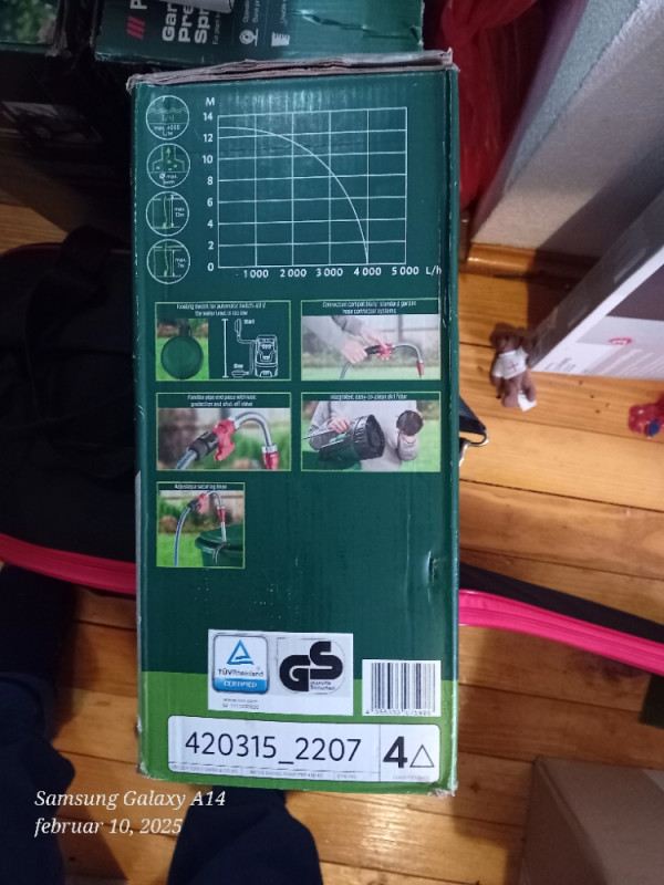 Parkside potopna pumpa za vodu