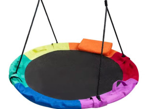 MASTER - Ljuljačka gnijezdo fi.100cm s jastukom šarena