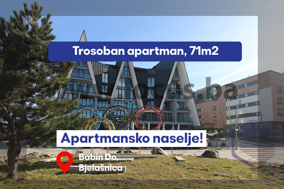 LOCUS: Trosoban apartman i garaža, Babin Do, Bjelašnica
