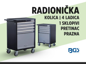 Radionička kolica | 4 ladice, 1 skl. pretinac /BGS 6070