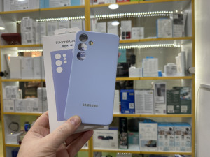 Silikonska maska Samsung S25 Plus ORIGINAL light blue