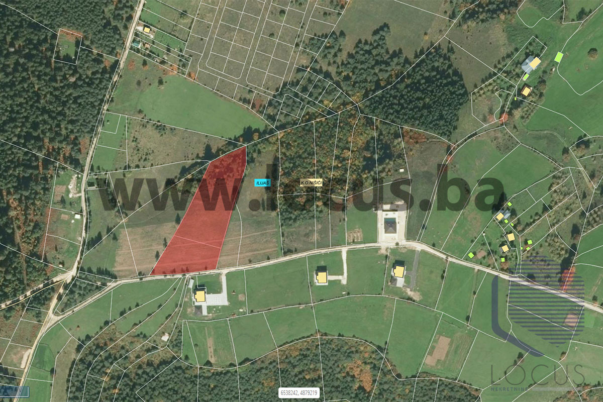 LOCUS prodaje: Zemljište površine 9.291m2, Nišići 11