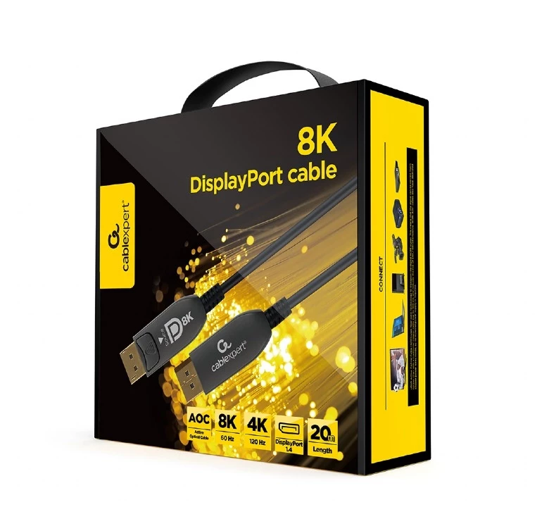 GEMBIRD CC-DP8K-AOC-20M, DisplayPort to DisplayPort, 20m (AOC)