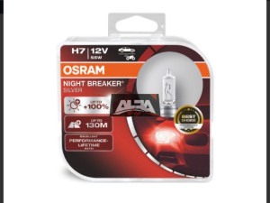 Sijalice H7 halogen Night Breaker Silver (set, 2 kom., 12V, 55W,