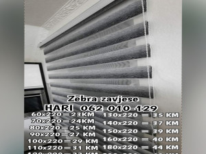 Zebra zavjese busenje na zid ili plafon dan noć akcija bušenje