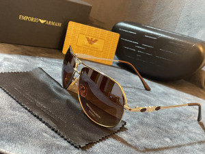 Emporio Armani suncane naocale Gold/Brown