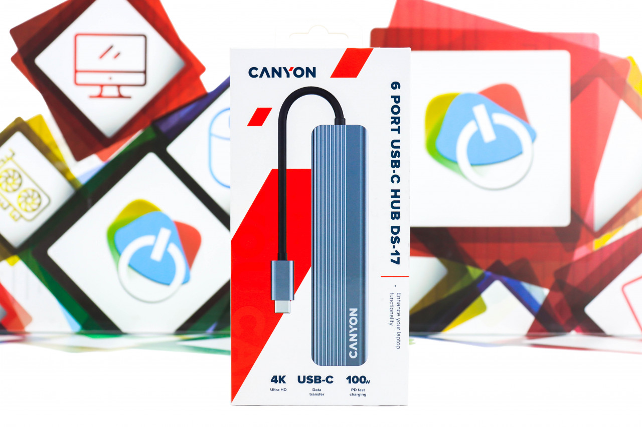 Multiport Hub Canyon DS-17 6 port USB-C DOPER