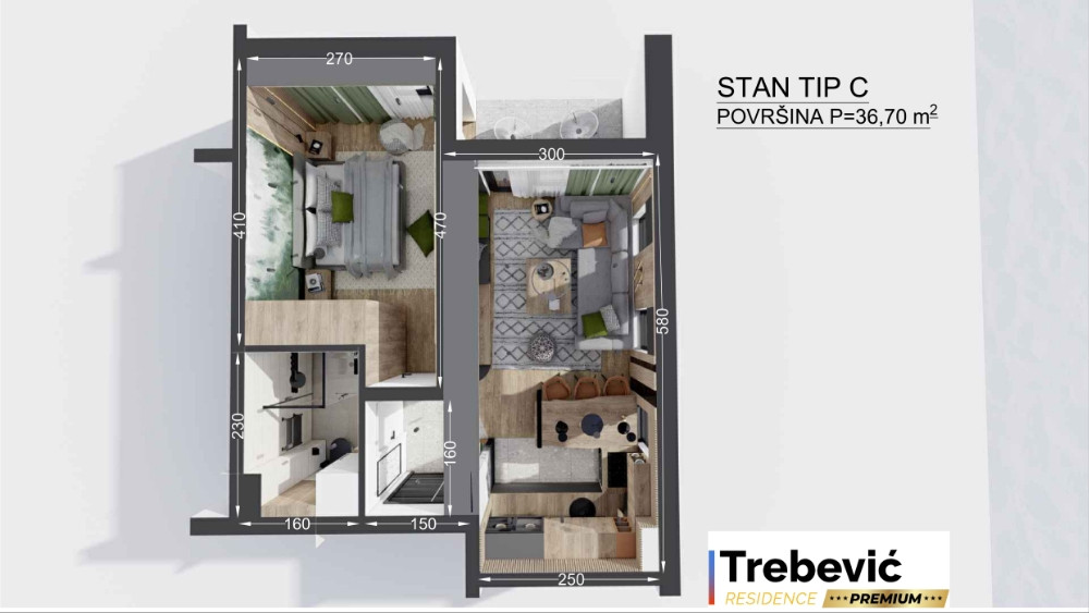 Dvosoban apartman Trebević Residence Premium 13