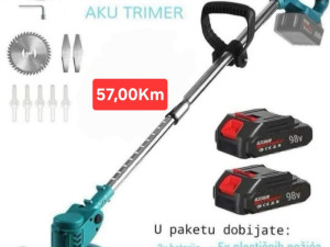 Aku Trimer Makita 2 Dvije Baterije Punjac Elektricni Za Travu