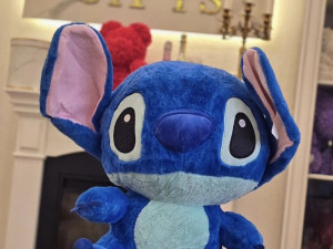 Veliki plisani stitch 60cm - plavi stic poklon za dan zena