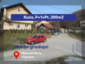 LOCUS: Novoizgrađena kuća, Ahmeda Rizve, Vogošća