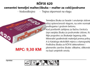 Rofix 620 vodoodbojni malter za cokl / podrum
