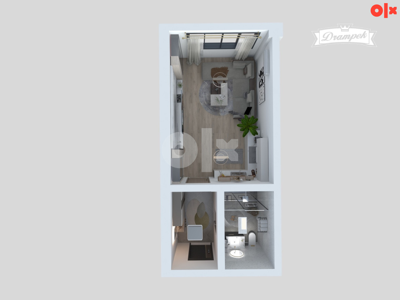 Stan br. 3/2  TCT Tower Sjenjak Tuzla GARSONJERA 29,18m2 2