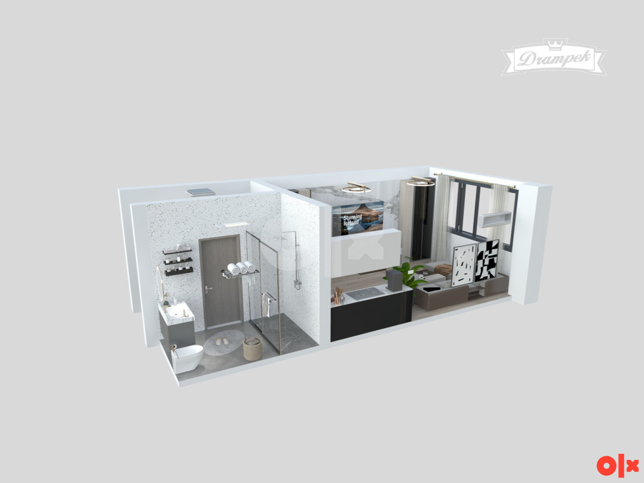 Stan br. 3/2  TCT Tower Sjenjak Tuzla GARSONJERA 29,18m2 3