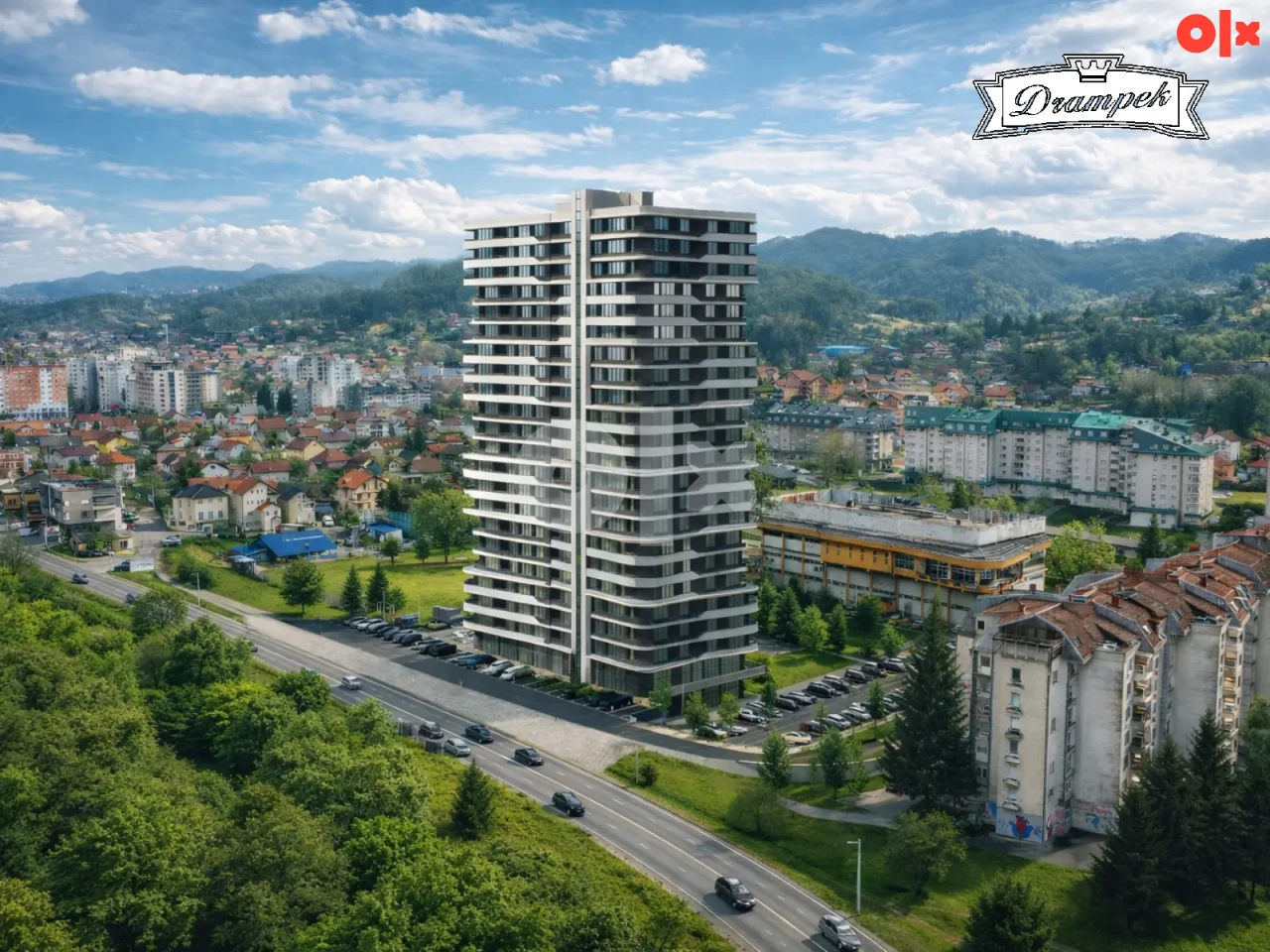 Stan br. 3/2  TCT Tower Sjenjak Tuzla GARSONJERA 29,18m2 9