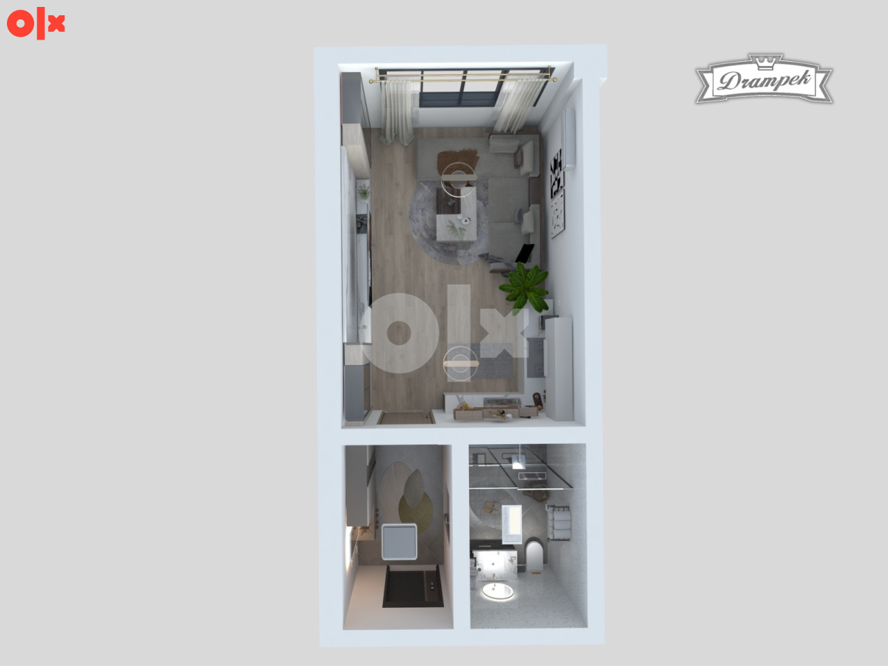 Stan br. 3/12  TCT Tower Sjenjak Tuzla GARSONJERA 28,71m2 2