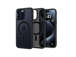 Iphone 15, 15 Pro Max Ultra Hybrid Spigen Dark MagSafe maska
