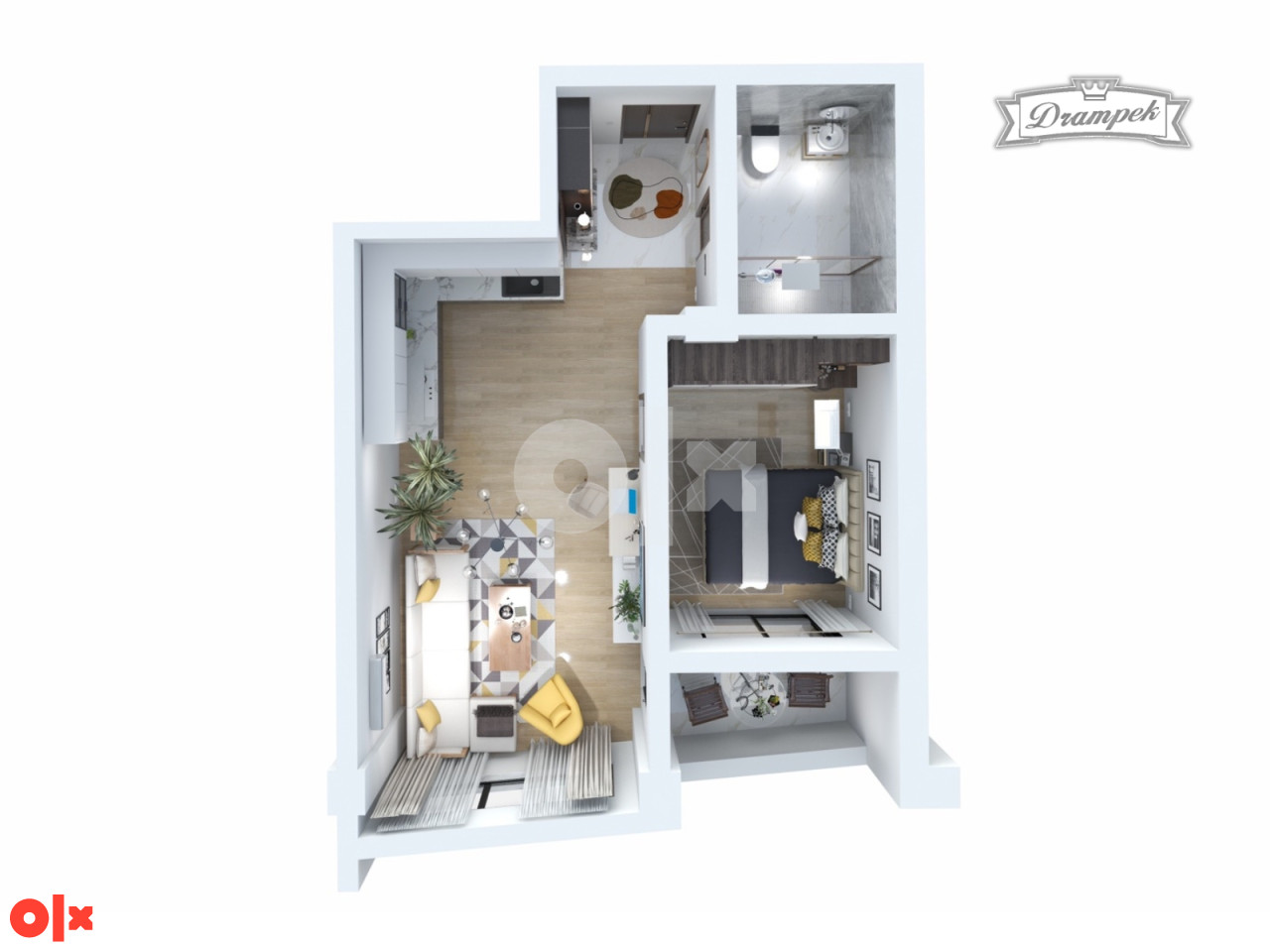 Stan br. 9/16  TCT Tower Sjenjak Tuzla DVOSOBAN 45,20m2 3