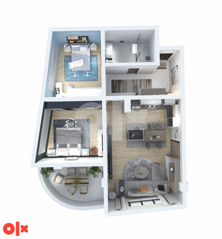 Stan br. 6/9  TCT Tower Sjenjak Tuzla TROSOBAN 79,26m2 2