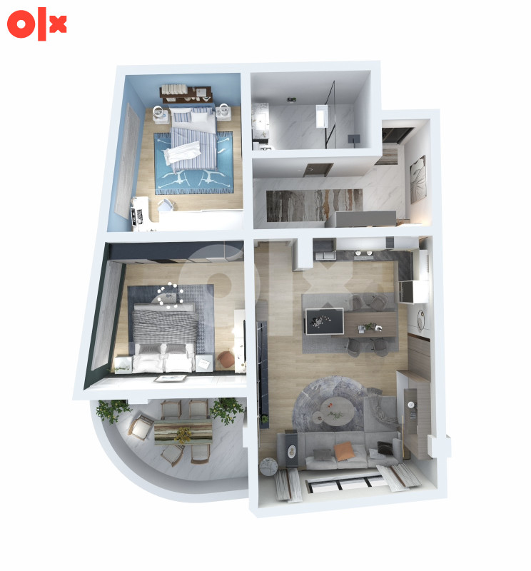 Stan br. 1/14  TCT Tower Sjenjak Tuzla TROSOBAN 78,98 m2 2