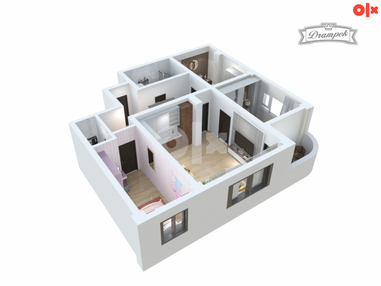 Stan br. 5/20  TCT Tuzla Sjenjak ČETVEROSOBAN 80,37m2