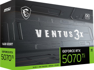 MSI VENTUS 3X OC GeForce RTX 5070 Ti 16GB GDDR7 DLSS4