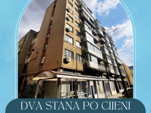 Dva stana u centru 130 m2 - Dva ulaza, top lokacija