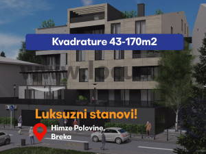 LUKSUZNA NOVOGRADNJA,CENTAR! Dvosoban stan 43-56m2