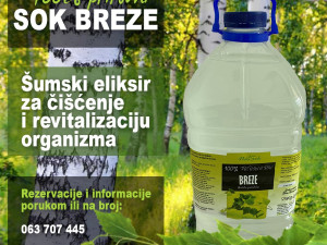 SOK BREZE - BREZINA VODA - SOK OD BREZE