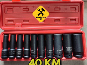 Set dubokih kovanih gedora 10 komada (10 do 24mm)