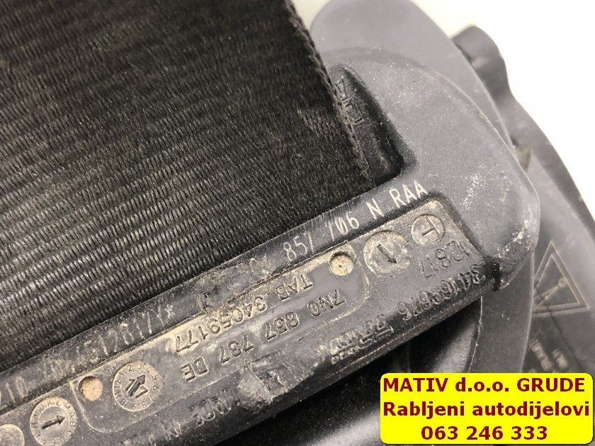 Pojas prednji LIJEVI DESNI VW Golf 7 5G4857705N 5G4857706N