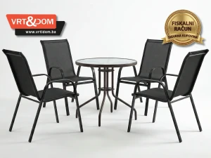 Balkonski set / Vrtna garnitura STO fi 60 + 4 STOLICE