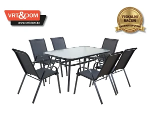 Vrtna / Baštenska garnitura STO 150x90 + 6 STOLICA