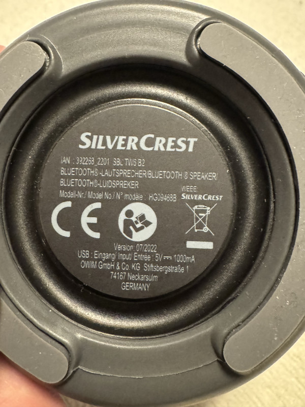 Bluetooth Zvučnik SilverCrest