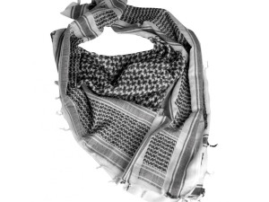 Marama, SHEMAGH - bijelo/crni