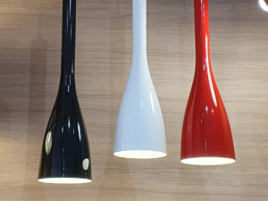 Visilica TUS crna bijela crvena 1xe14 luster