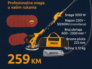 INGCO brusilica za zidove žirafa DWS10501