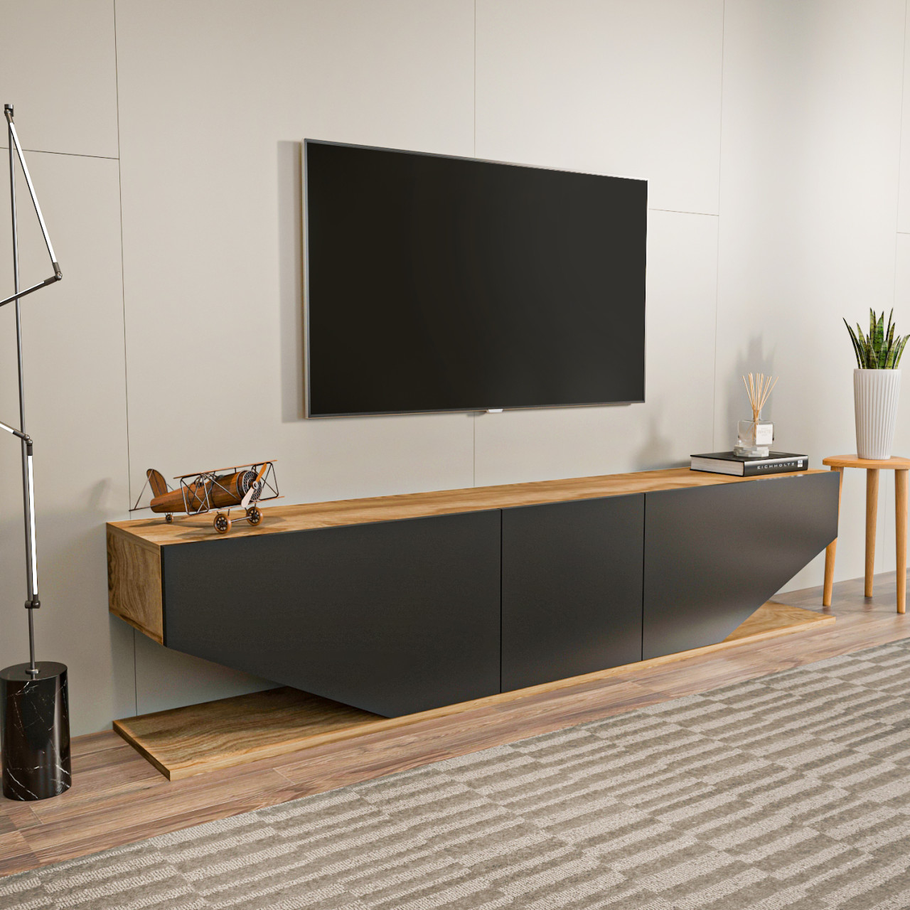 TV komoda Incia Orah-crna