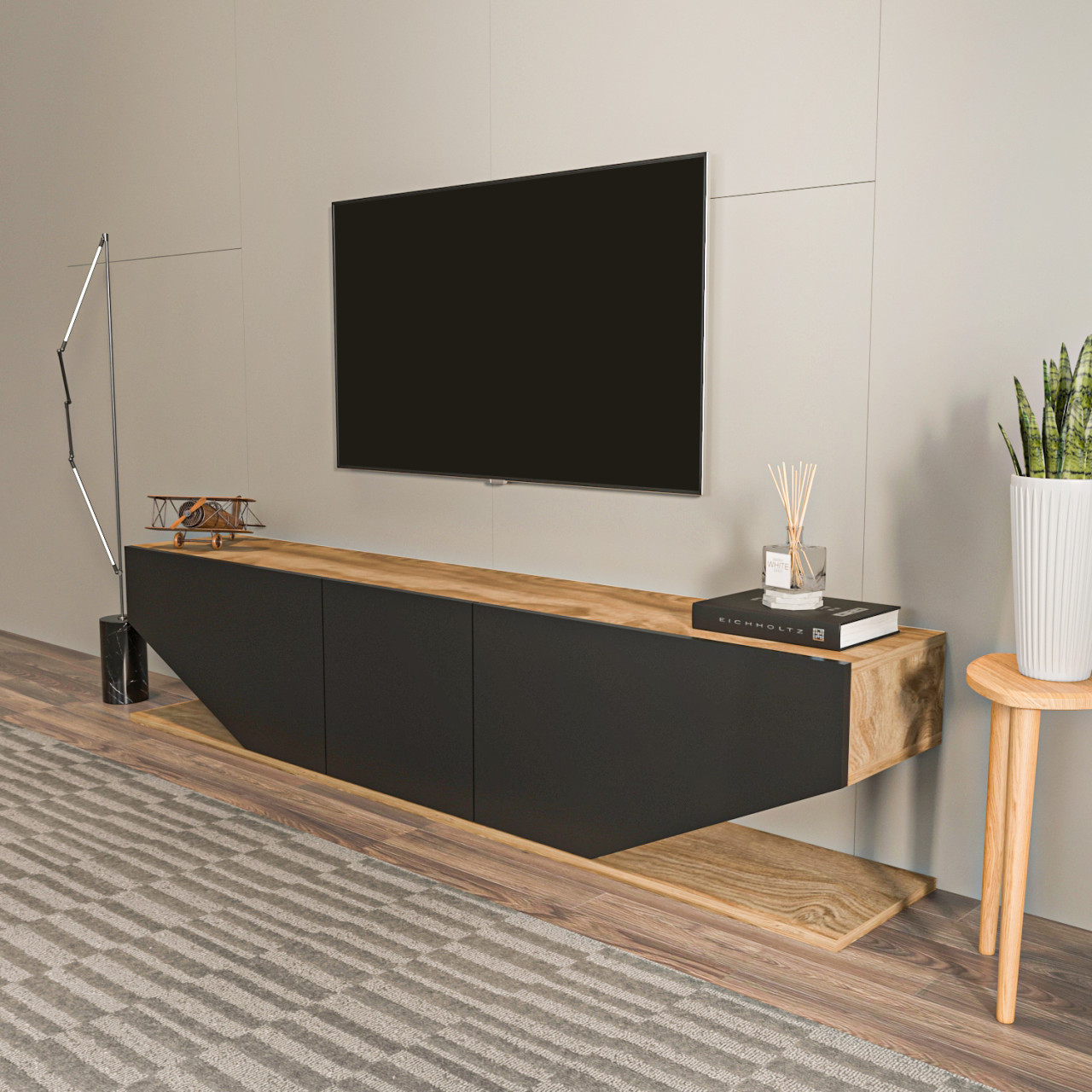 TV komoda Incia Orah-crna