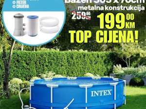 Intex bazen sa metalnom konstrukcijom 3.05mx76cm 28202