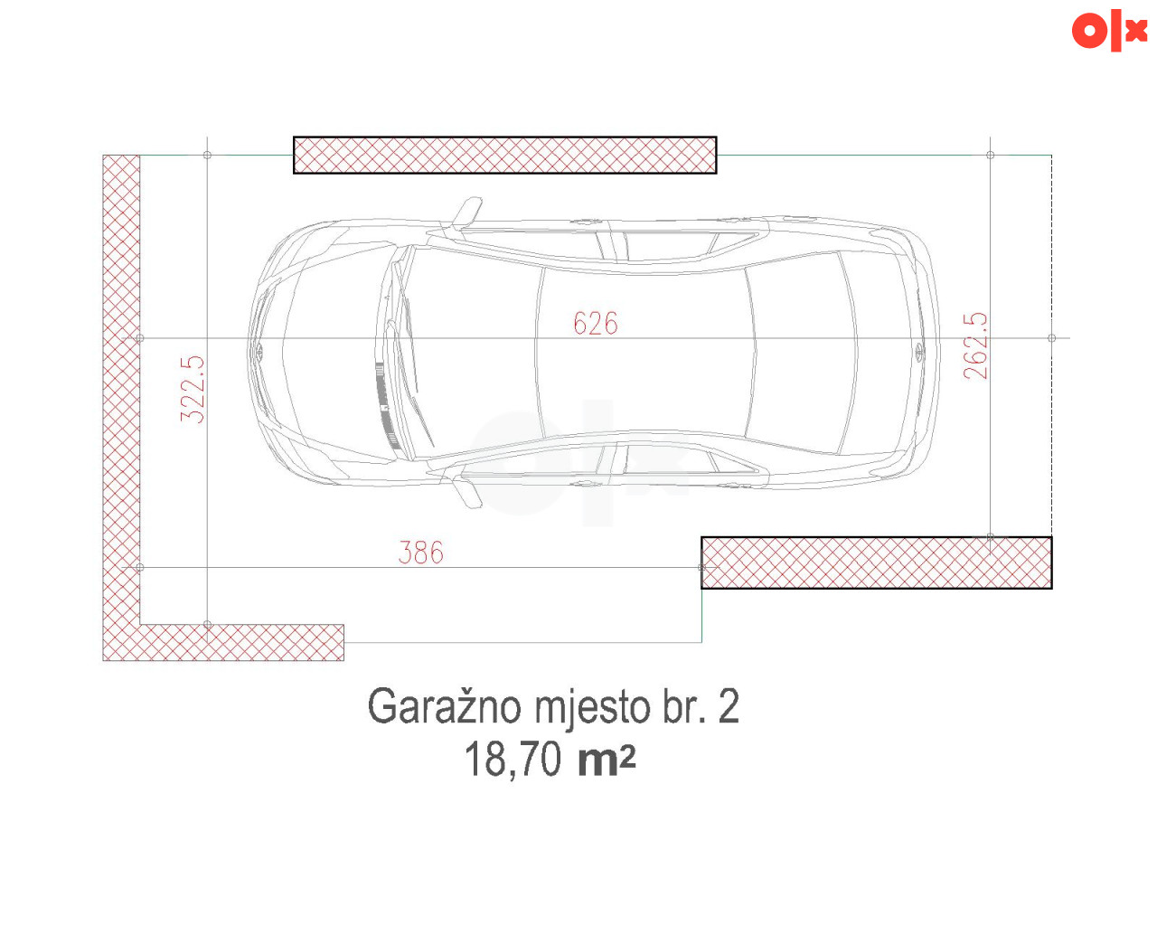 Garažno mjesto Istočno Sarajevo Lukavica Dobrinja 4 4